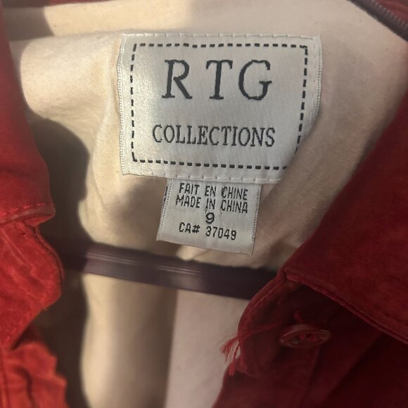 Red Leather Vintage Jacket - Picture 4 of 4